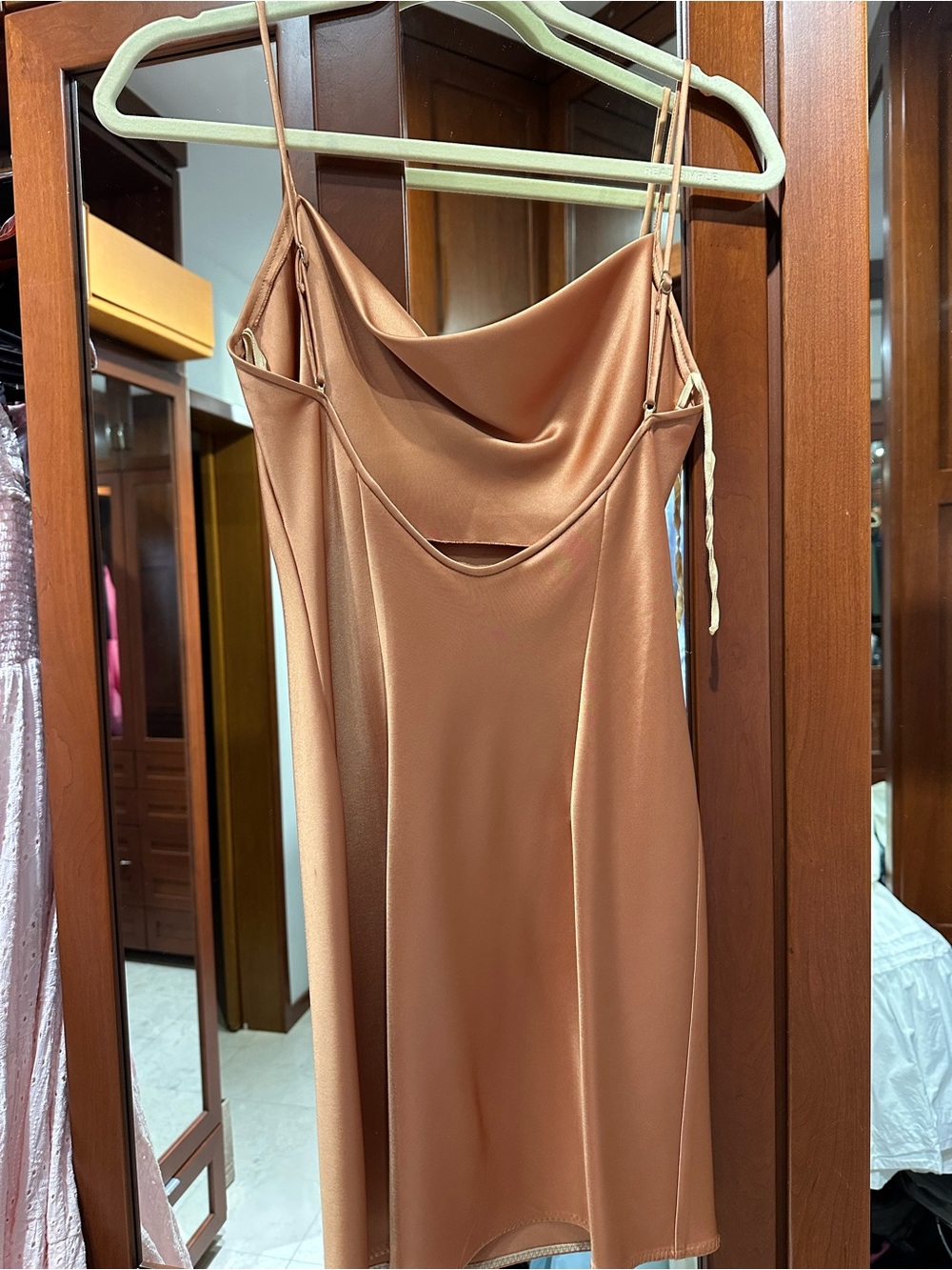 Nanushka satin slip mini dress - Picture 3 of 7
